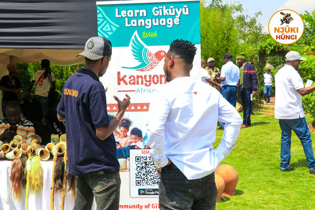 Learn Gĩkũyũ language stand at the forum
